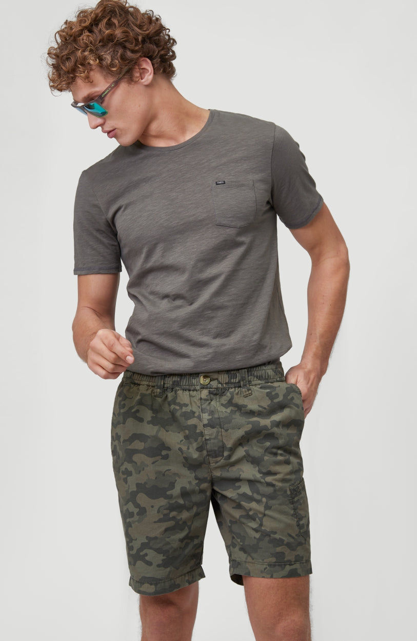 Dressed Camo Shorts | Olive Leaves -A