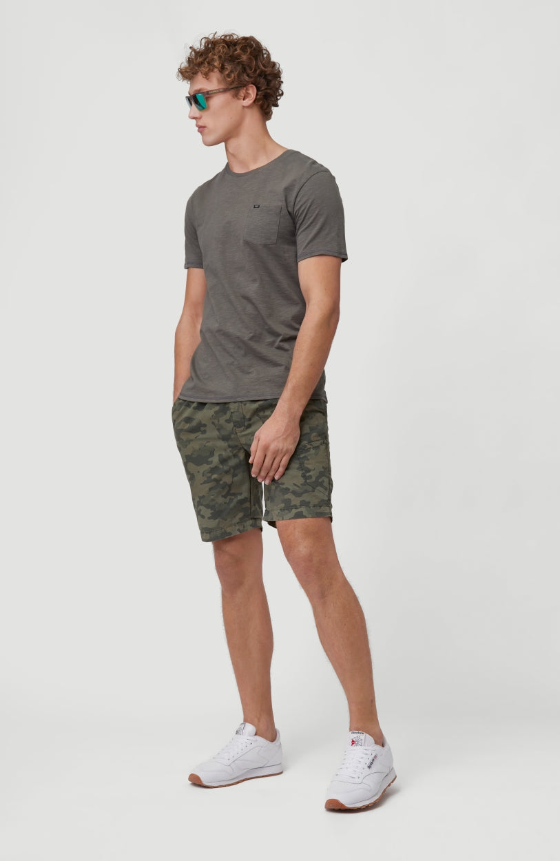 Dressed Camo Shorts | Olive Leaves -A