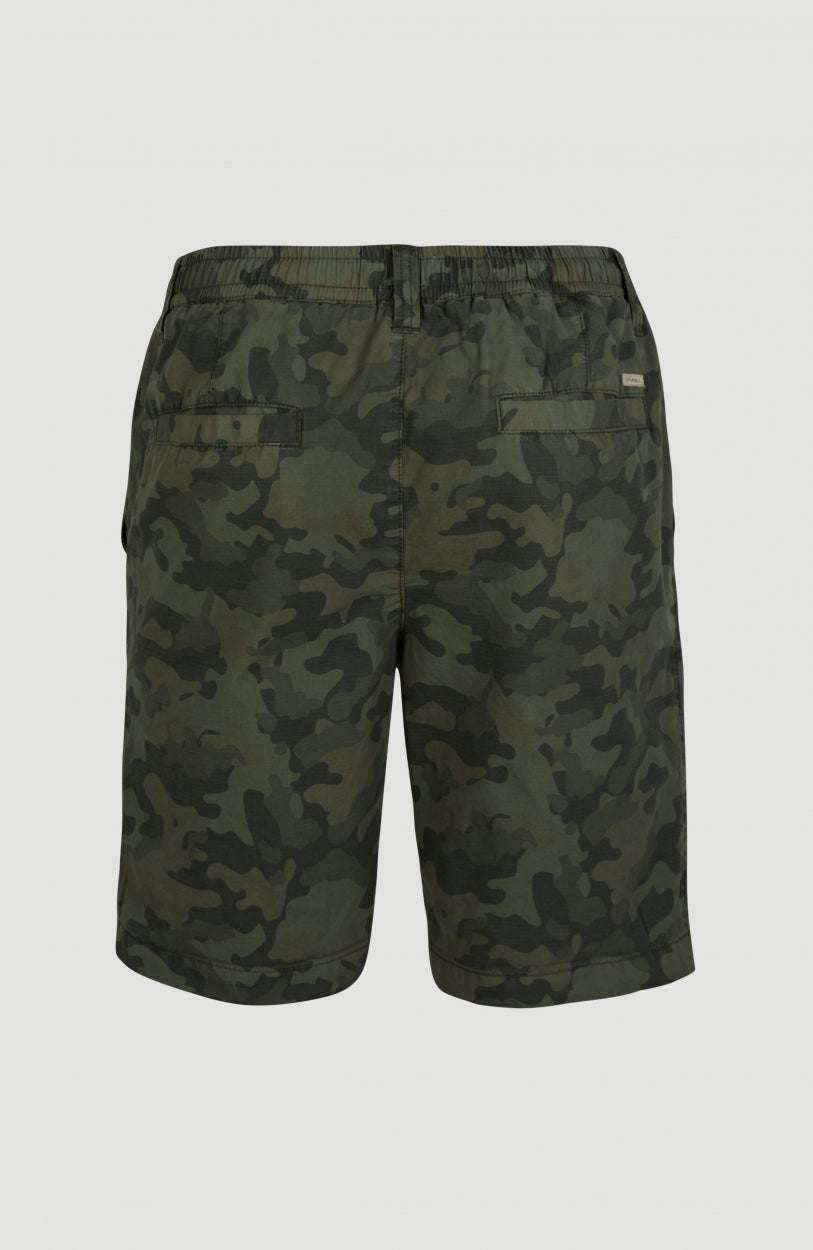 Dressed Camo Shorts | Olive Leaves -A
