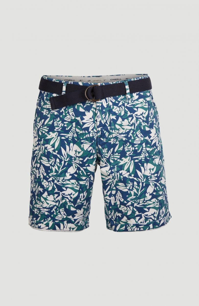 Cal Floral Shorts | White