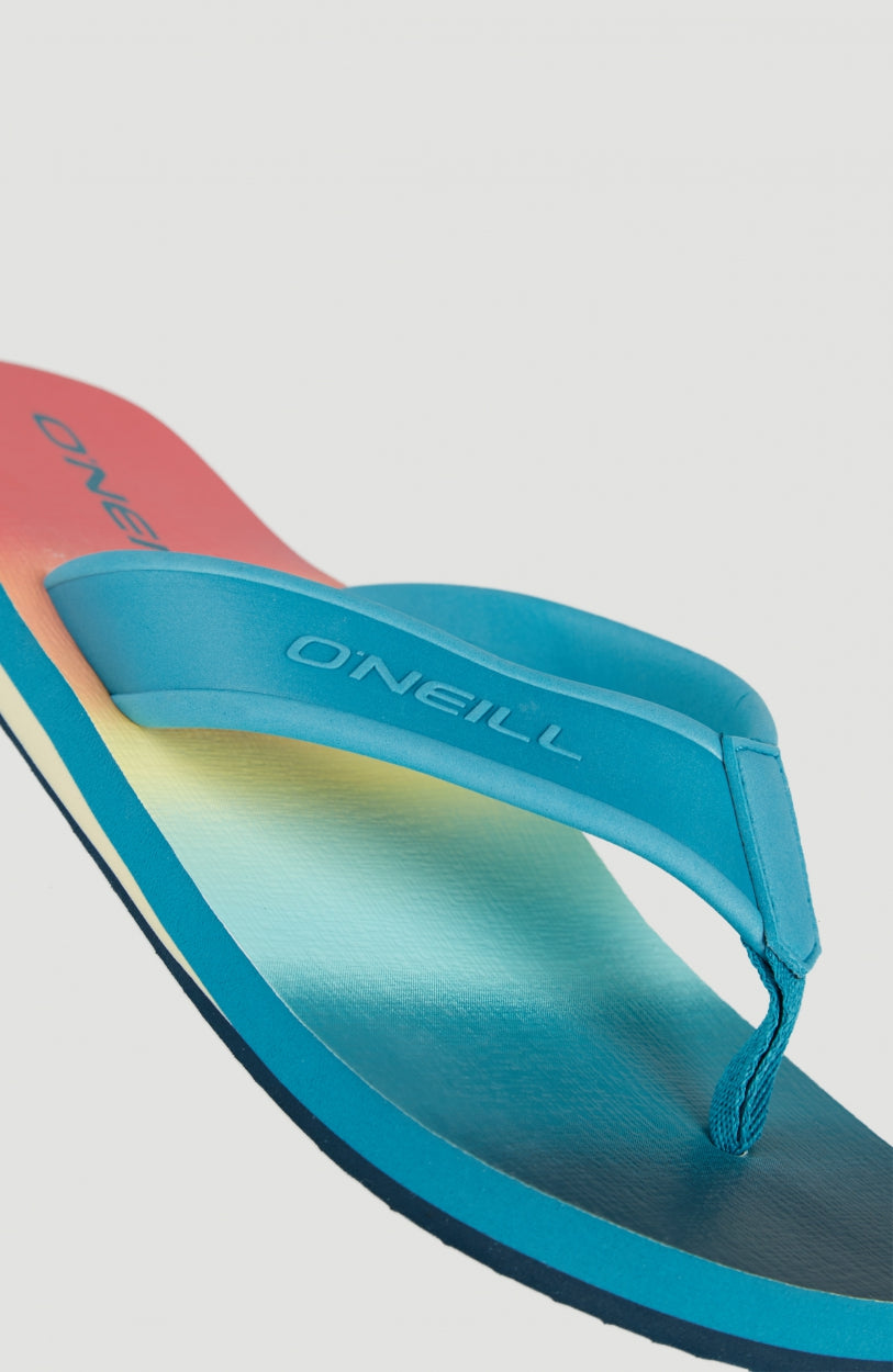 Arch Graphic Sandals | Green With Yellow