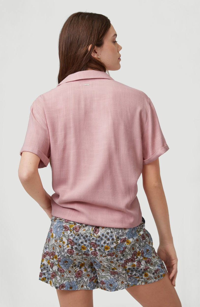 Cali Woven Shirt Shortsleeve | Bridal Rose