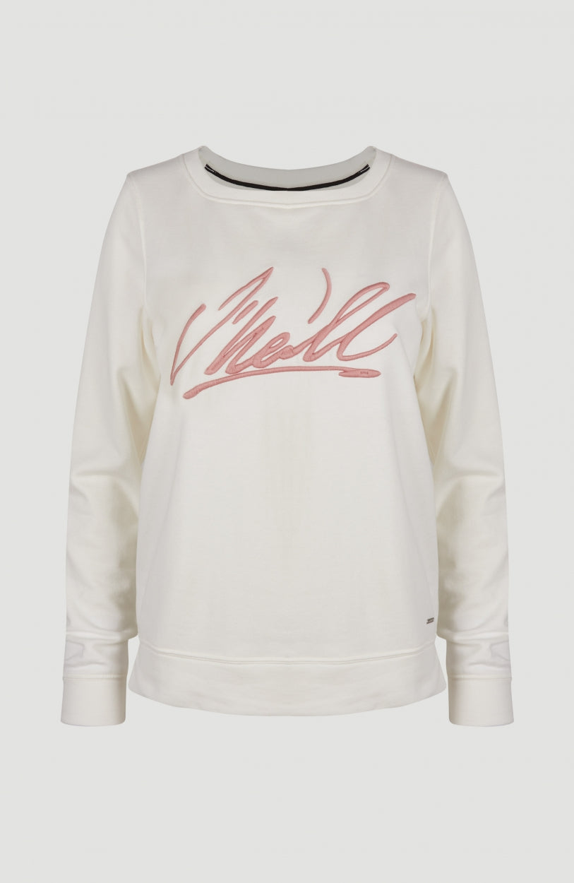 Cali Crew Sweatshirt | Powder White