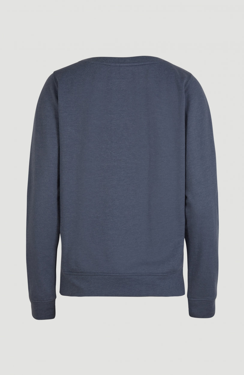 Cali Crew Sweatshirt | Dusty Blue -A