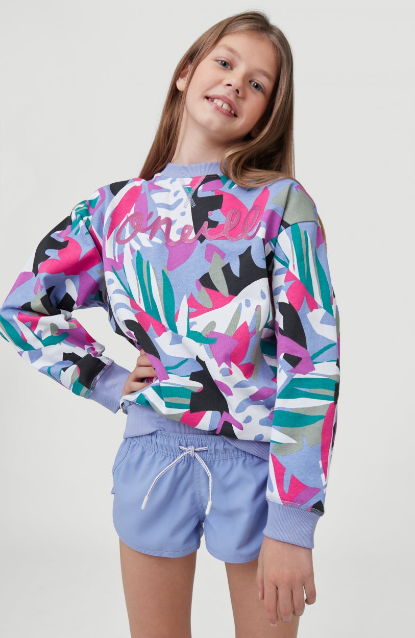 O'Neill Print Crew Sweatshirt | Purple With