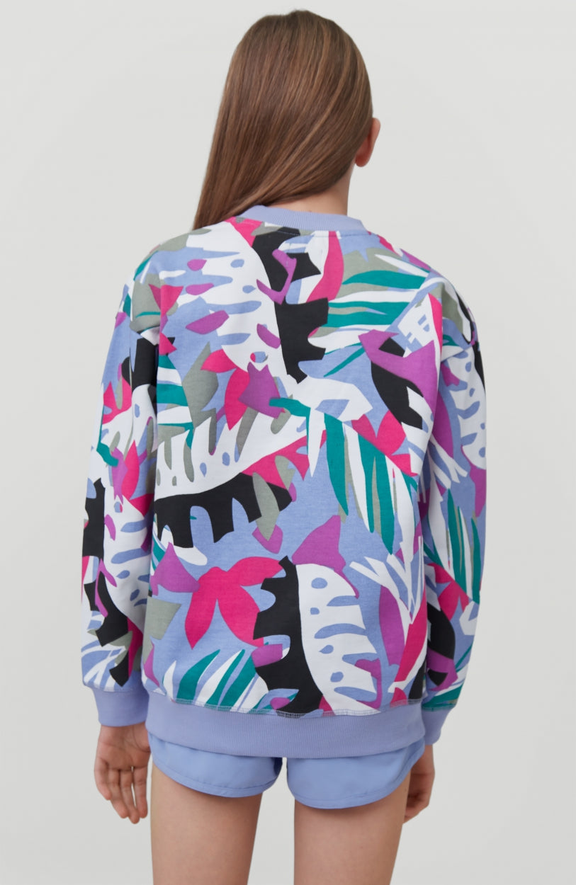 O'Neill Print Crew Sweatshirt | Purple With