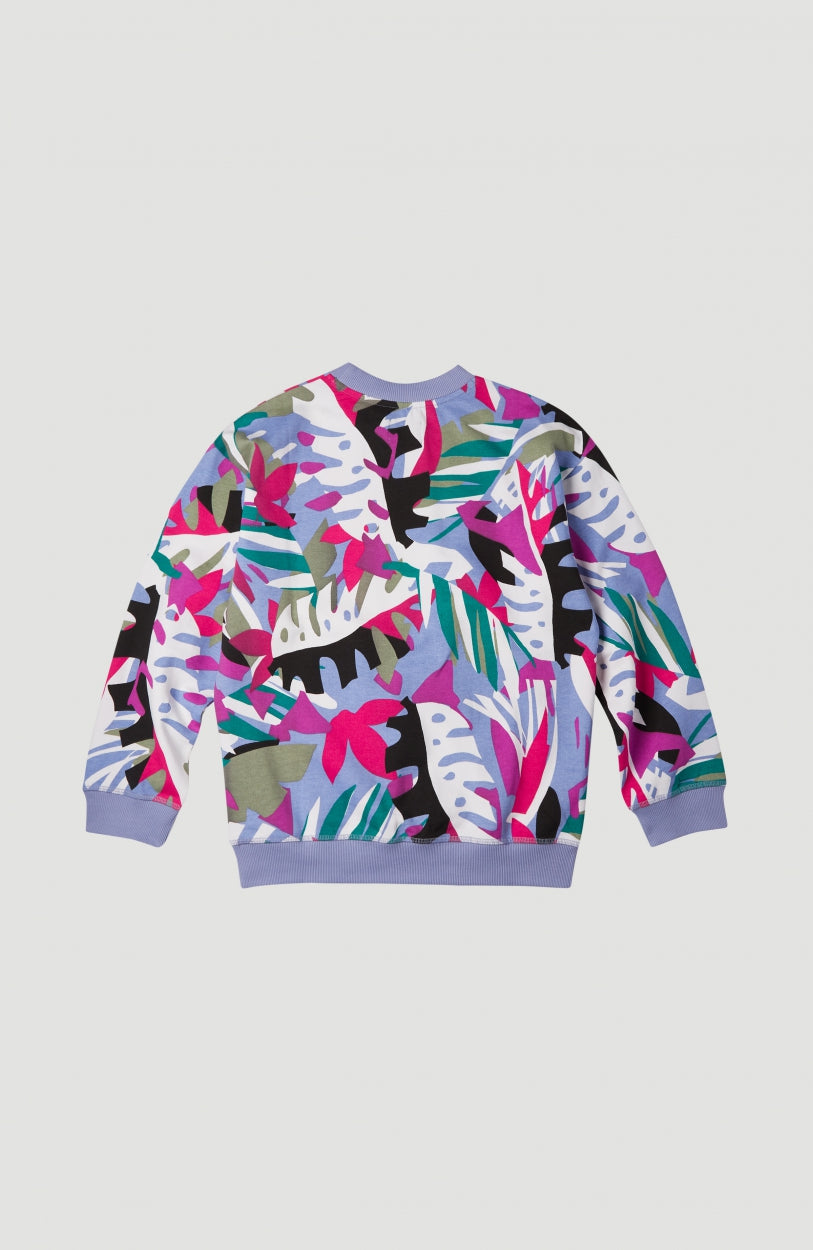 O'Neill Print Crew Sweatshirt | Purple With