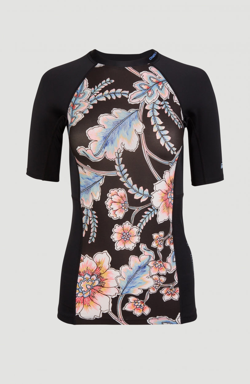 Anglet Shortsleeve Skin | Black With Red