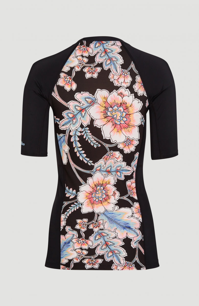 Anglet Shortsleeve Skin | Black With Red