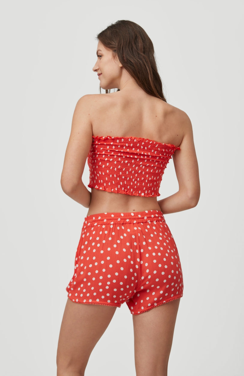 Beach Foundation Bandeau | Red With White