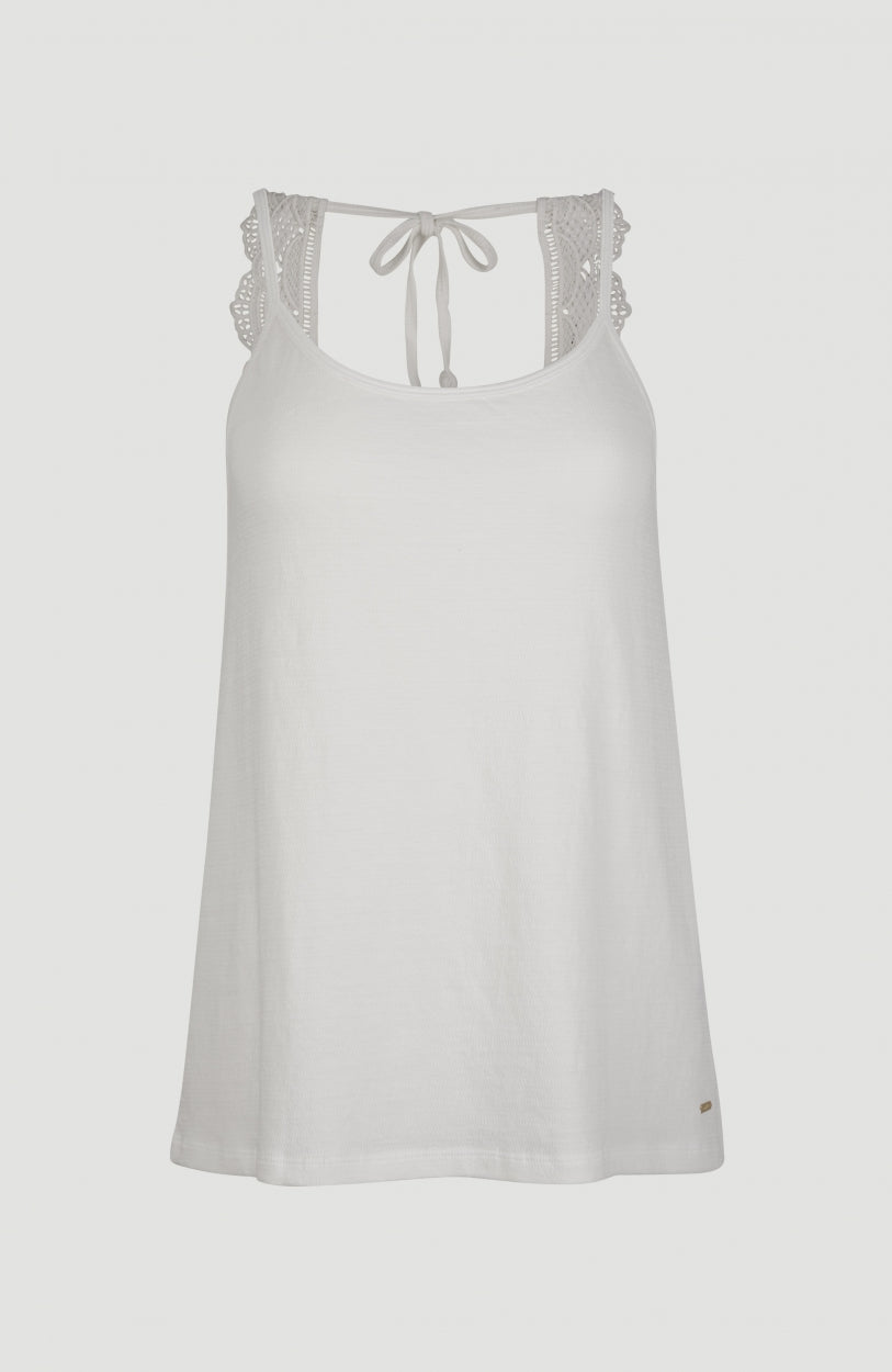 Ava Beach Tanktop | Powder White