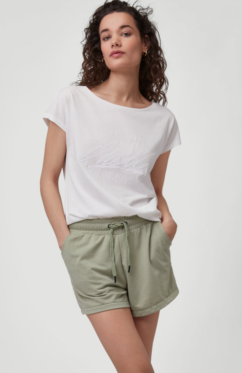 Essential Graphic T-Shirt | Powder White