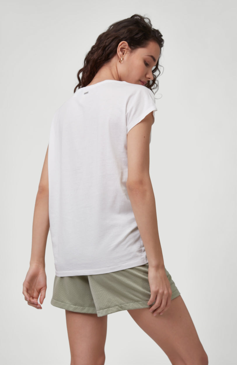 Essential Graphic T-Shirt | Powder White