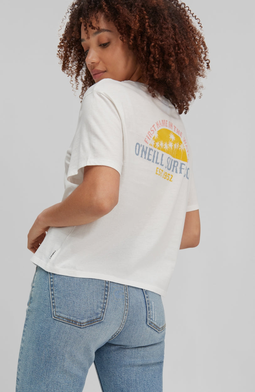 California Surf T-Shirt | Powder White
