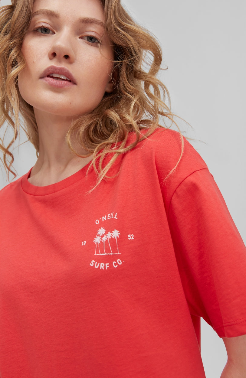 California Surf T-Shirt | Cayenne Coral