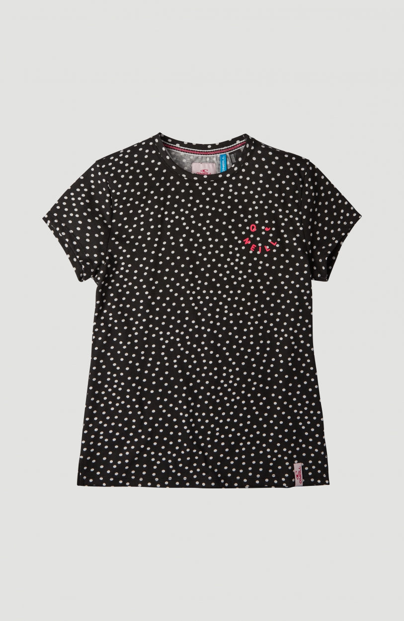 Cali Print Shortsleeve T-Shirt | Black With White