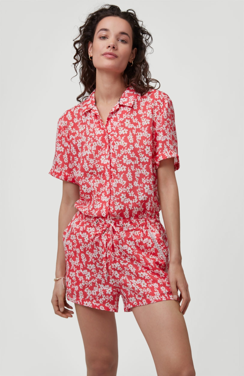 Cali Shorts | Red With Pink or Purple