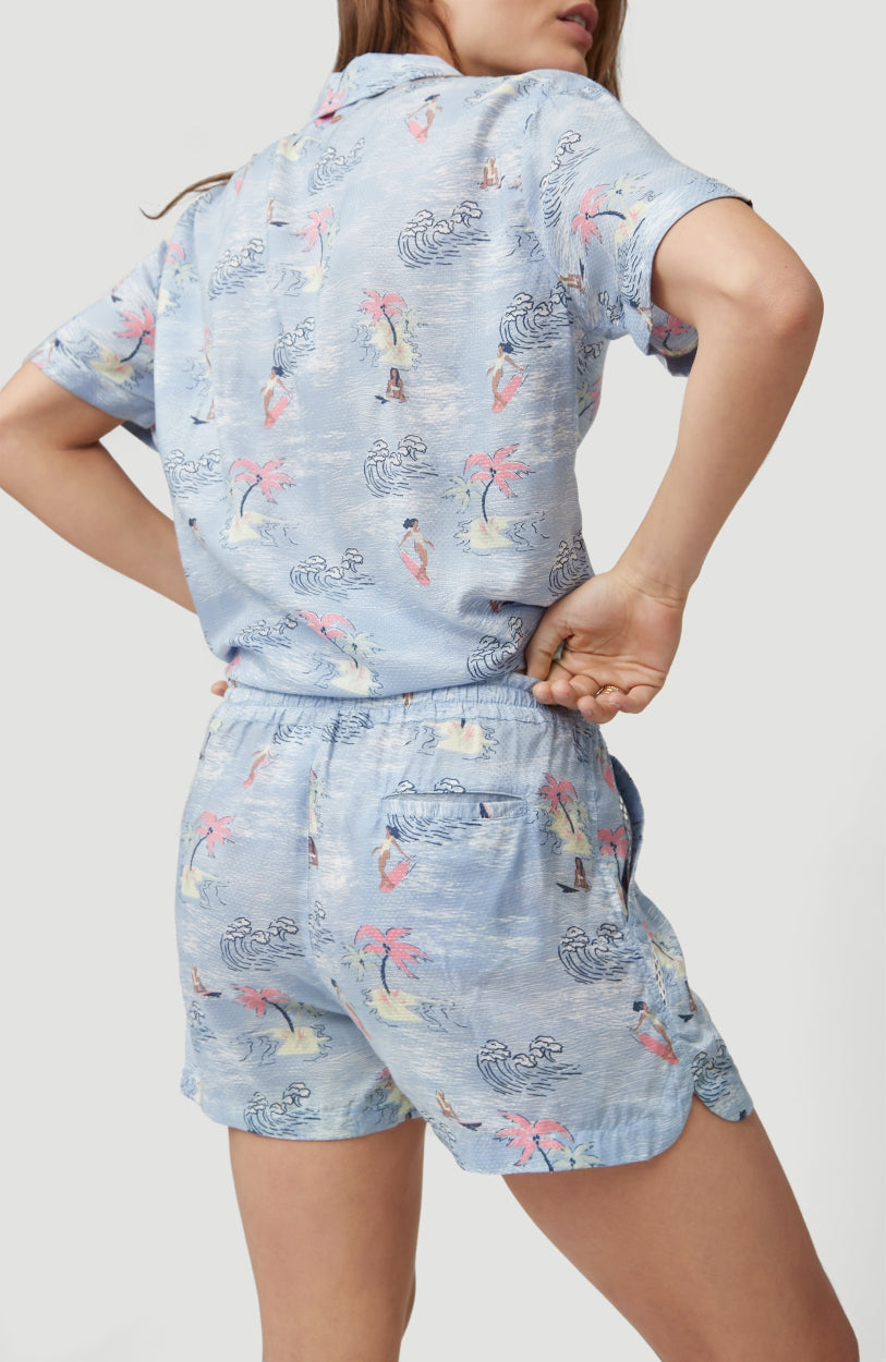 Cali Shorts | Blue With Pink or Purple