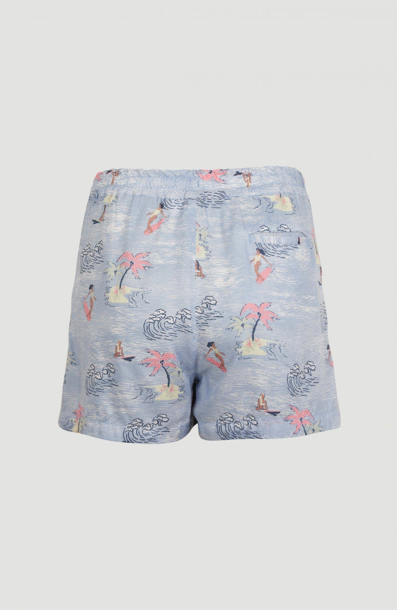 Cali Shorts | Blue With Pink or Purple