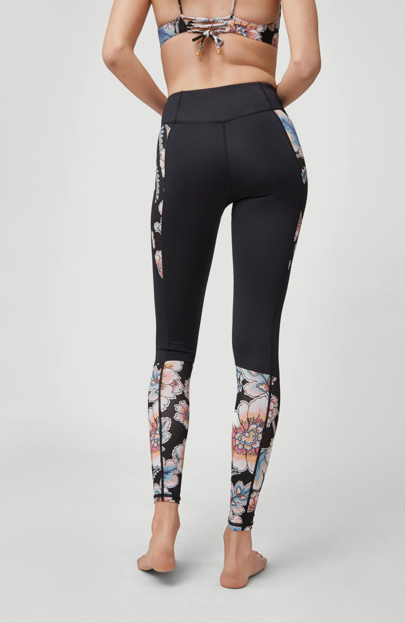 Anglet Surf Legging | Black With Red