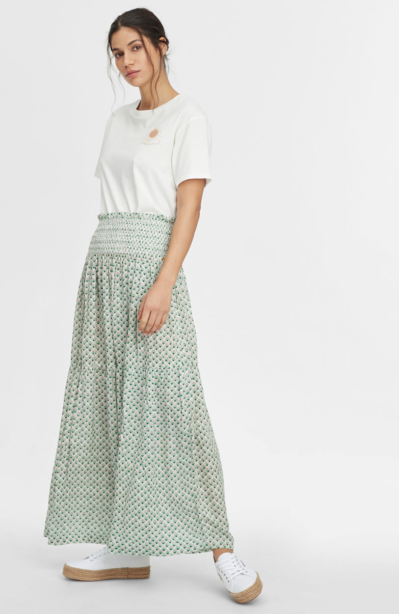 Citizen Woven Long Skirt | Green With