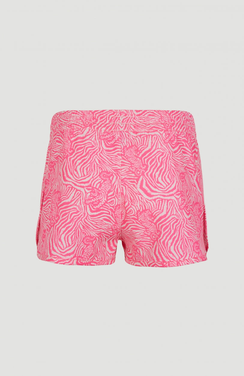 Anglet Board Short All Over Print | White With Purple