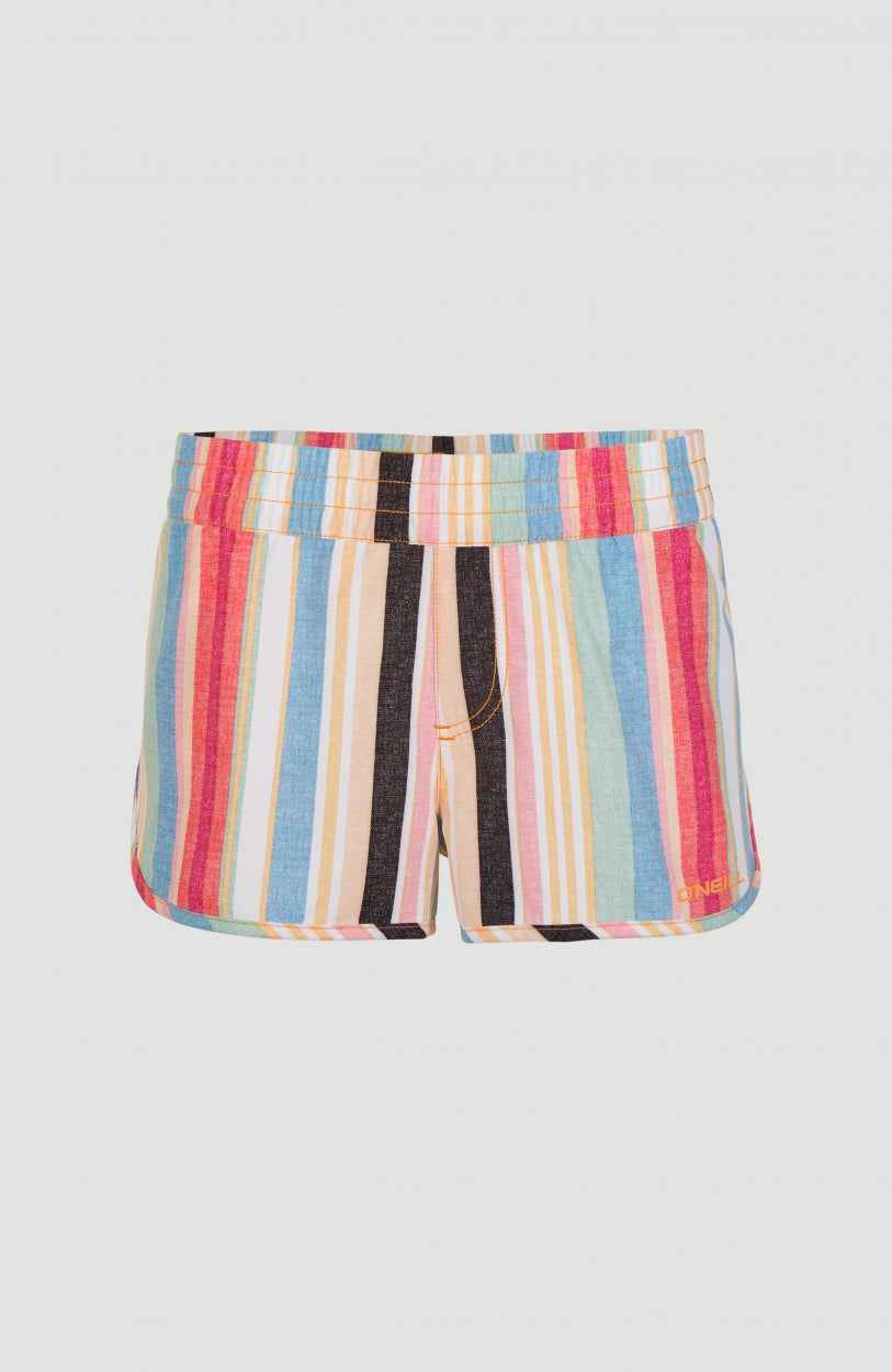 Anglet Board Short All Over Print | Yellow With Red