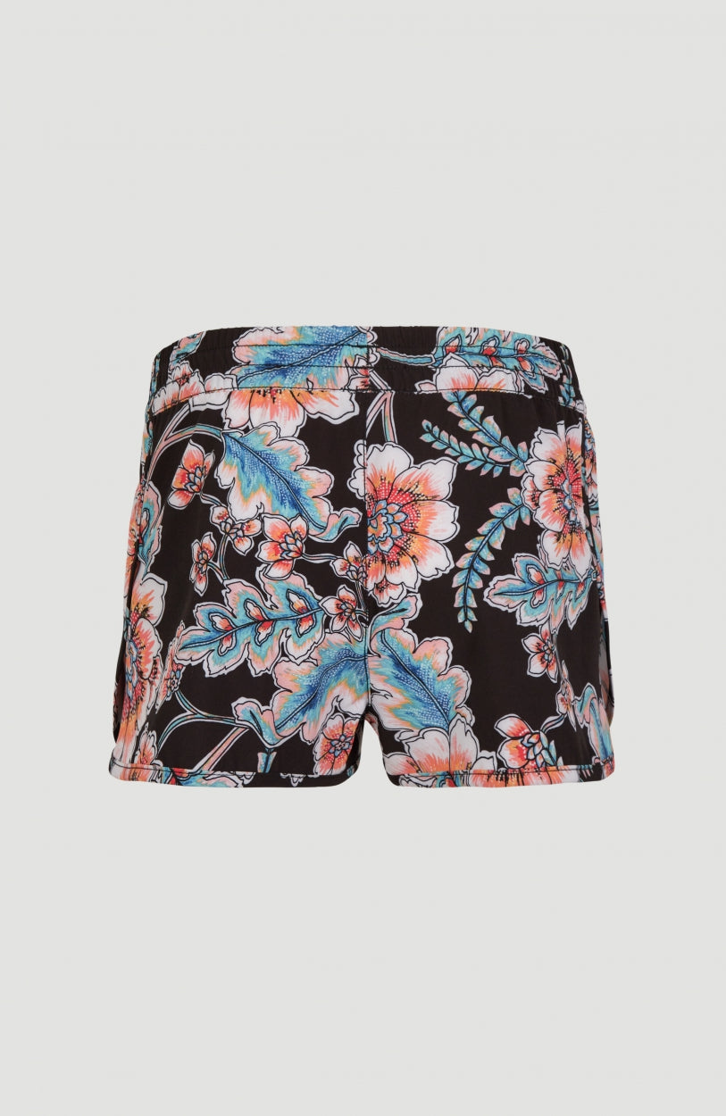 Anglet Board Short All Over Print | Black With Red