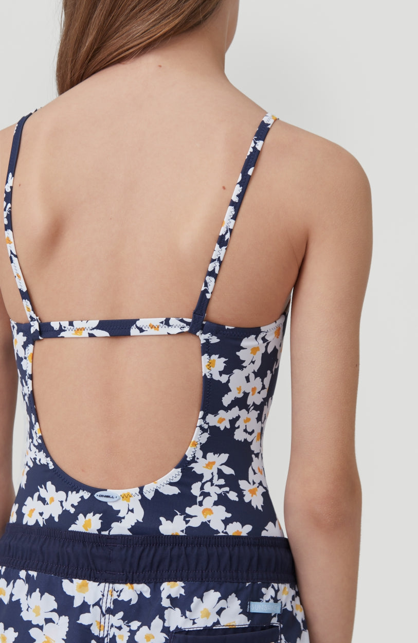 Cali Swimsuit | Blue With Yellow