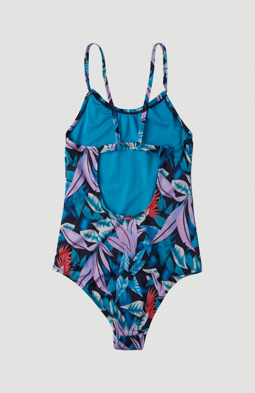 Cali Swimsuit | Blue With Pink or Purple 4