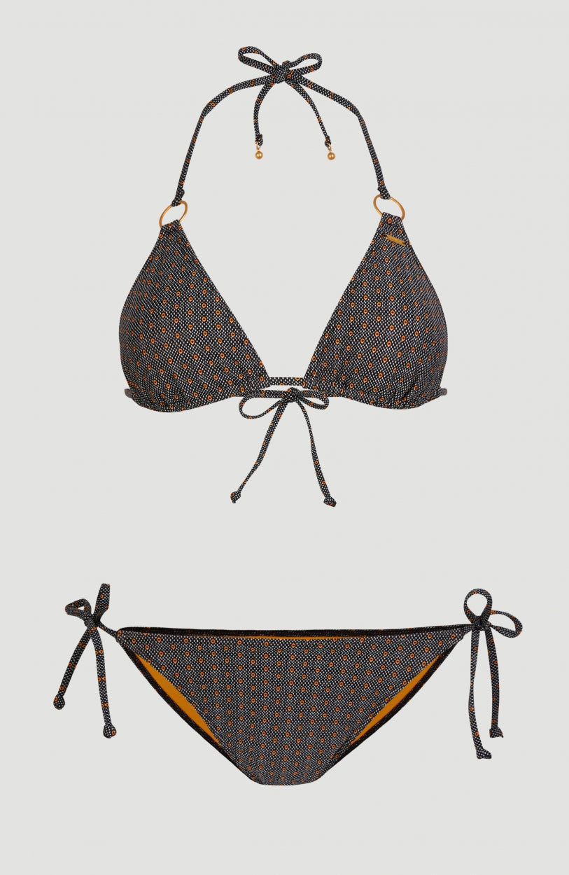 Capri Bondey Bikini Set | Black With Yellow 1