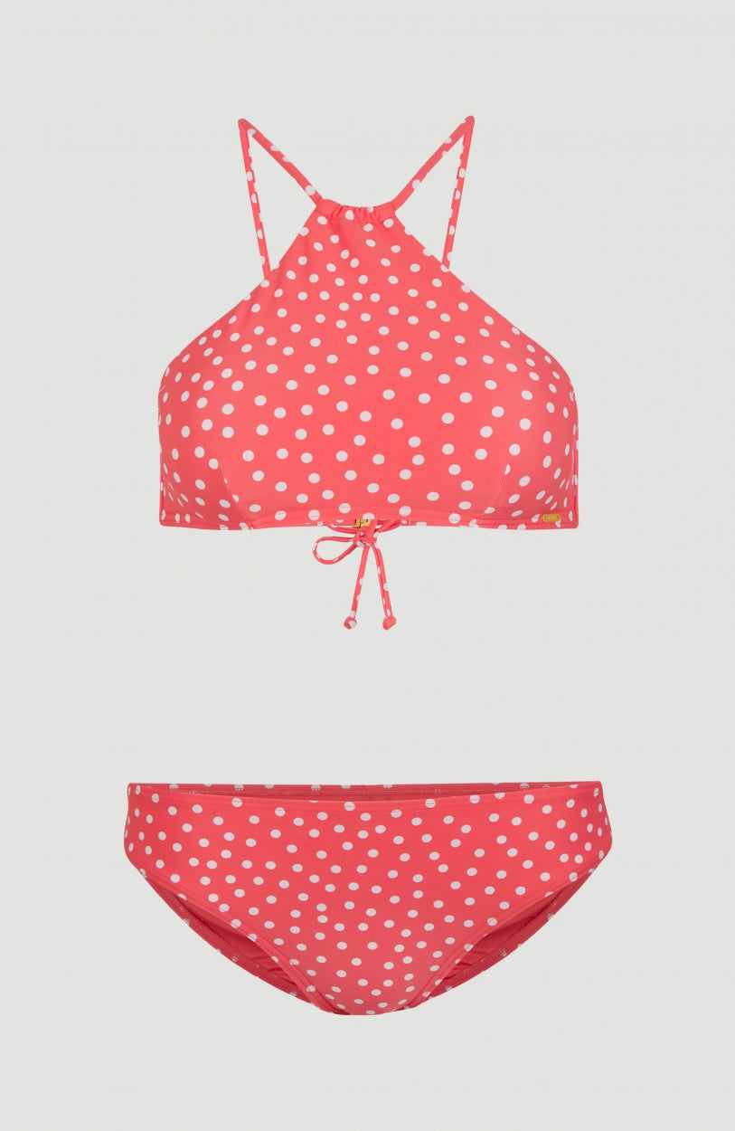 Cali Rita Bikini Set | Red With White