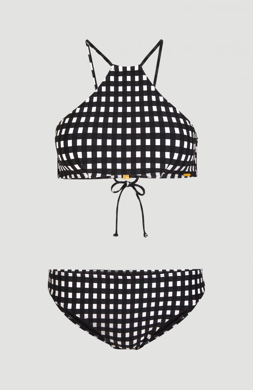 Cali Rita Bikini Set | Black With White 1