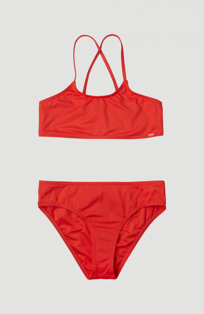 Essential Bikini Set | Hot Coral