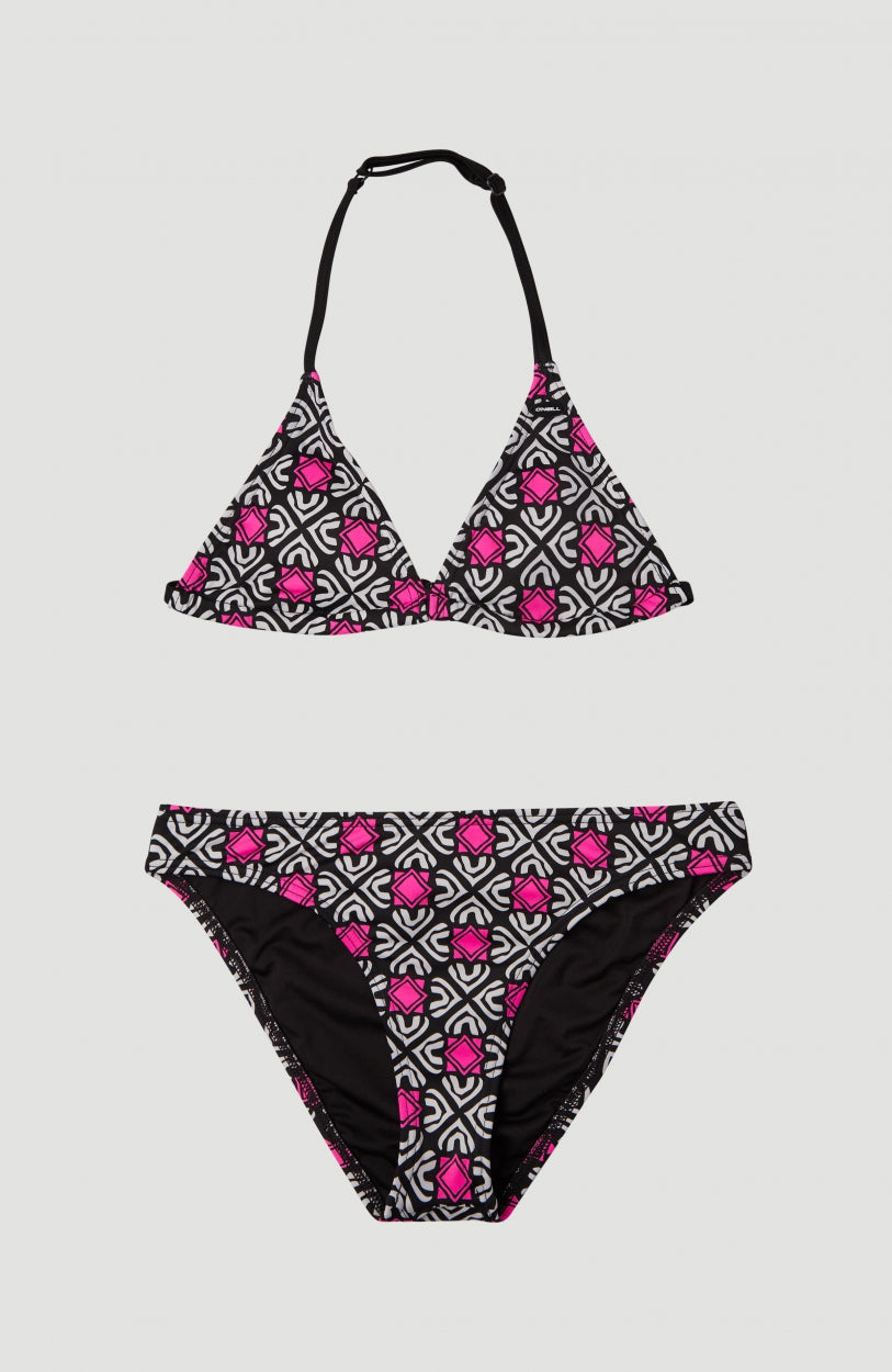 Venice Beach Party Bikini Set | Black With Purple