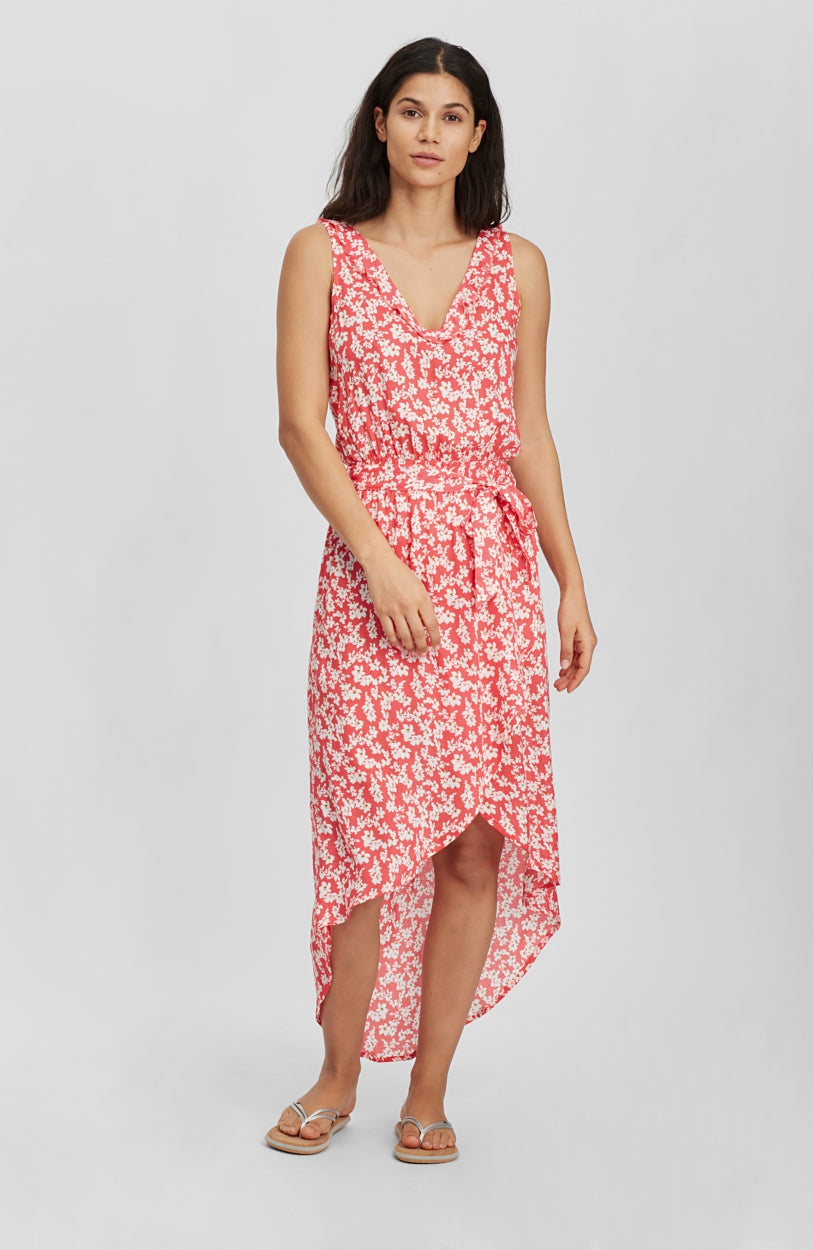 Cali Midi Dress | Red With Pink or Purple
