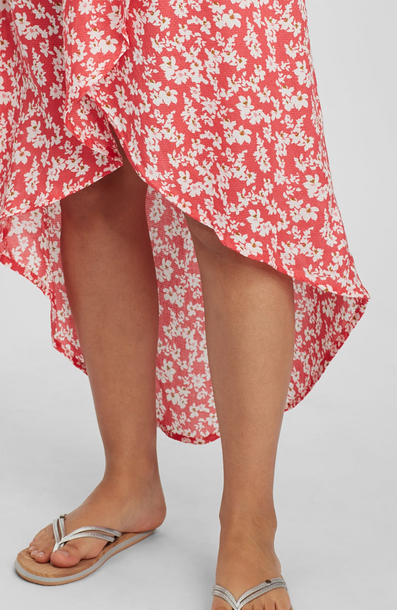 Cali Midi Dress | Red With Pink or Purple