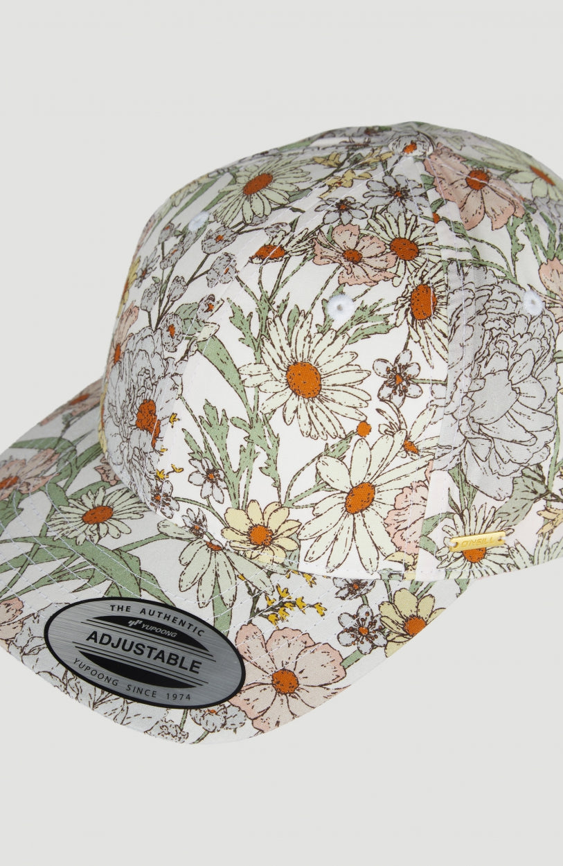 Beach Cap | White With Green 1