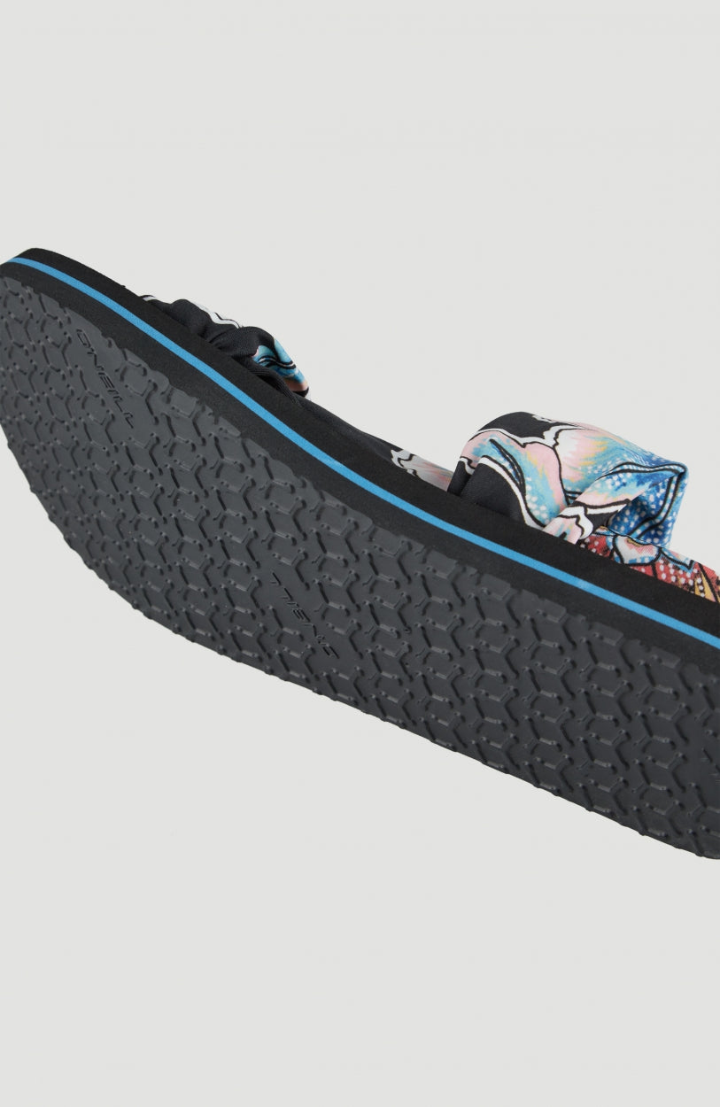 Ditsy Wrap | Black With Red