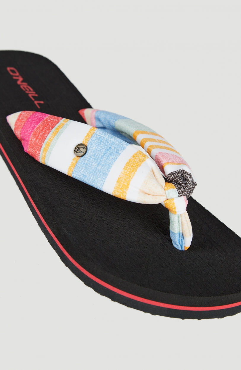 Ditsy Sun Sandals | Yellow With Red