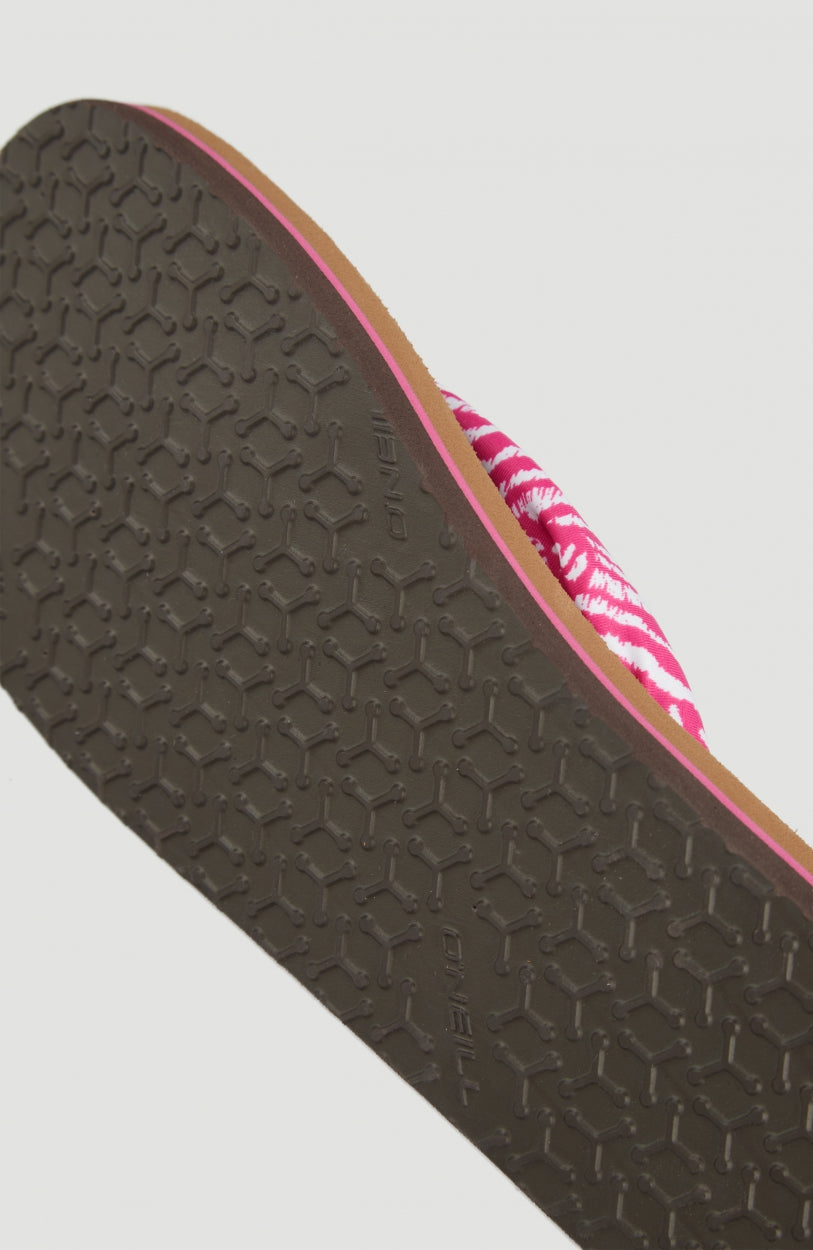 Ditsy Sun Sandals | Pink or Purple With White