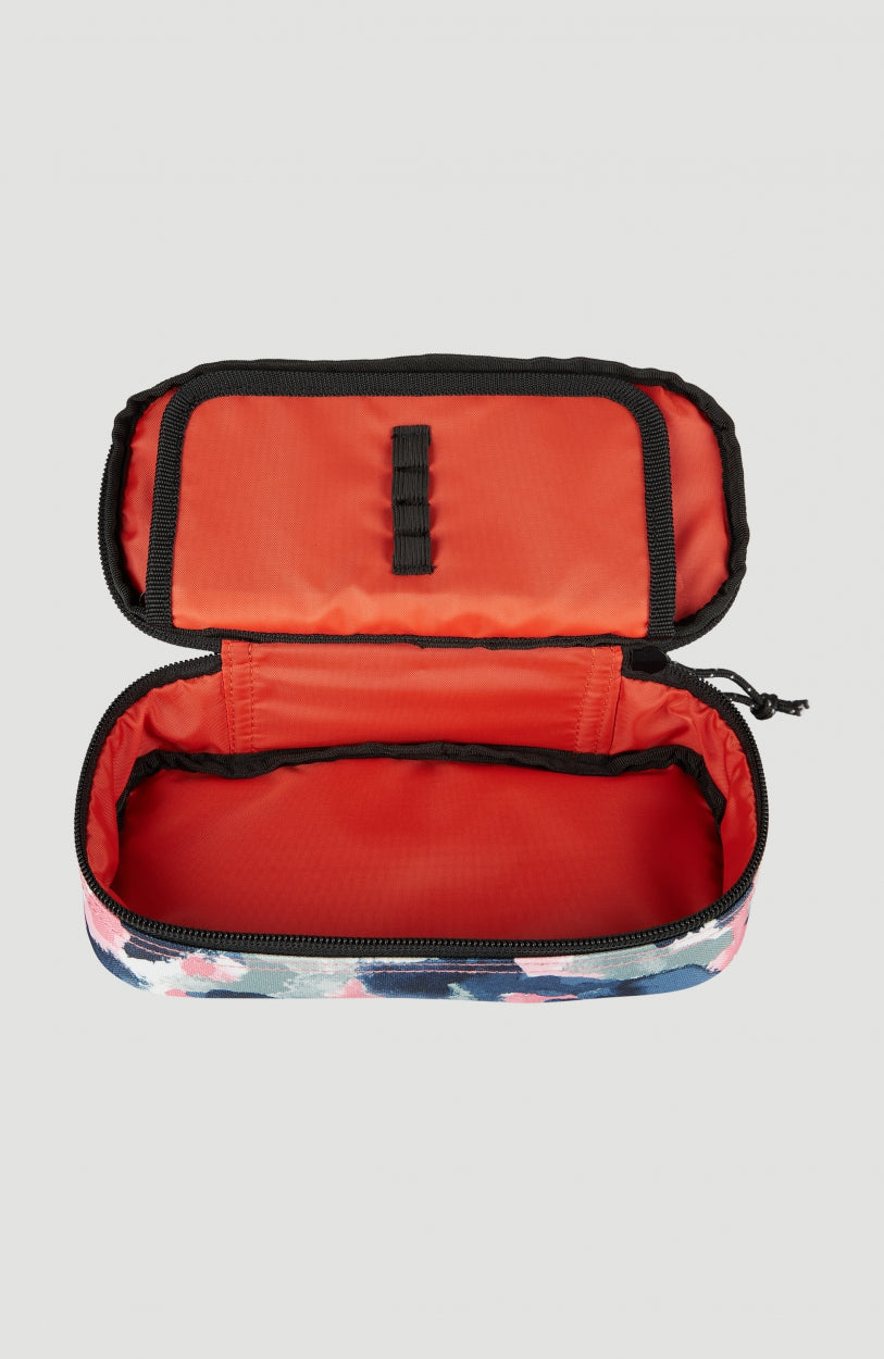Box Pencil Case | Blue With Red