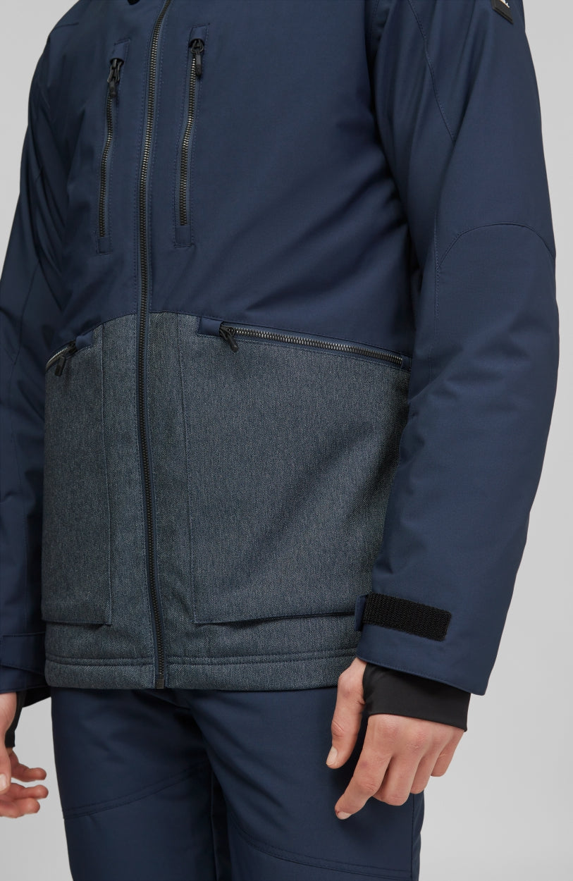 Texture Snow Jacket | Ink Blue -A