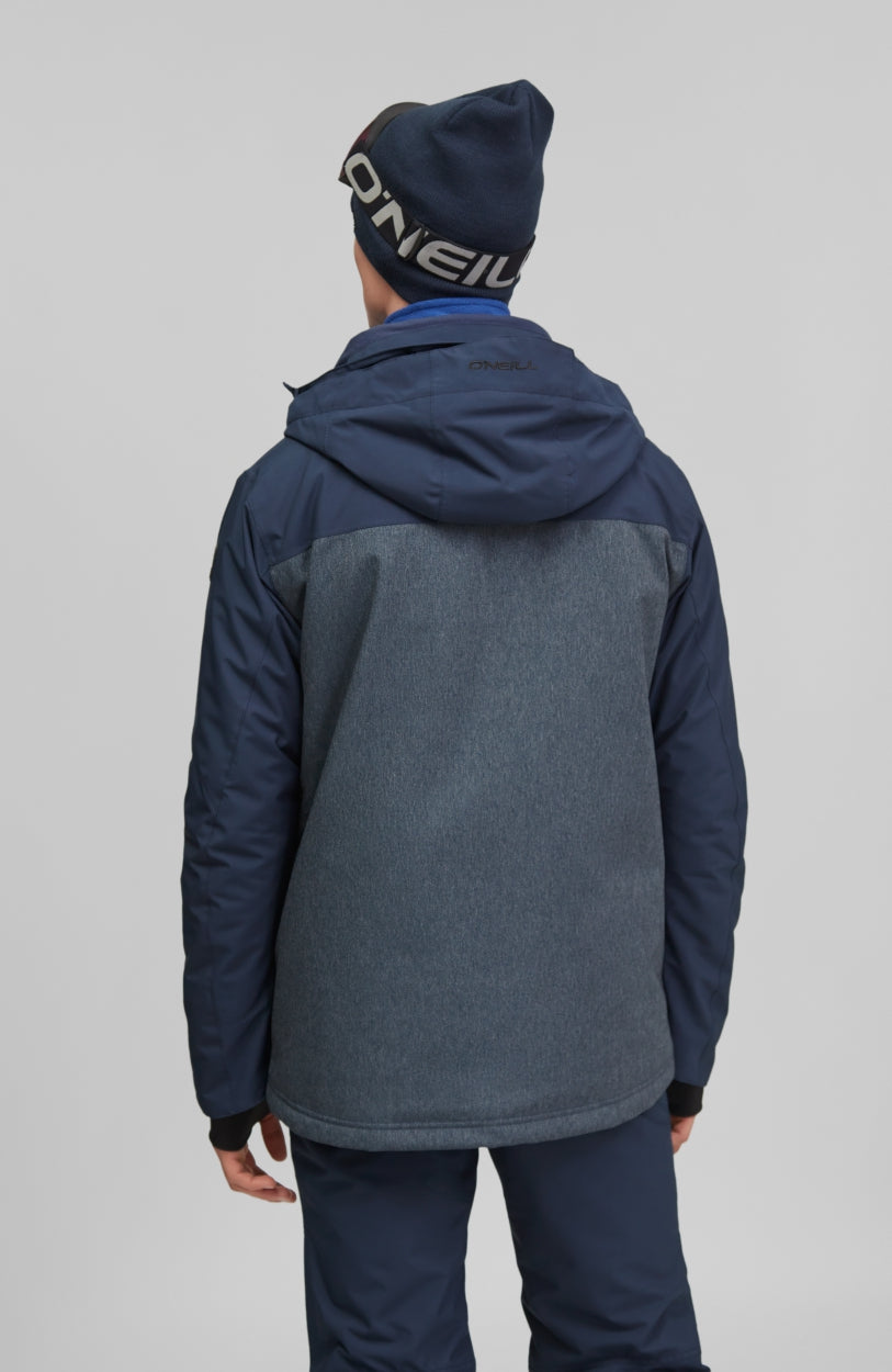 Texture Snow Jacket | Ink Blue -A