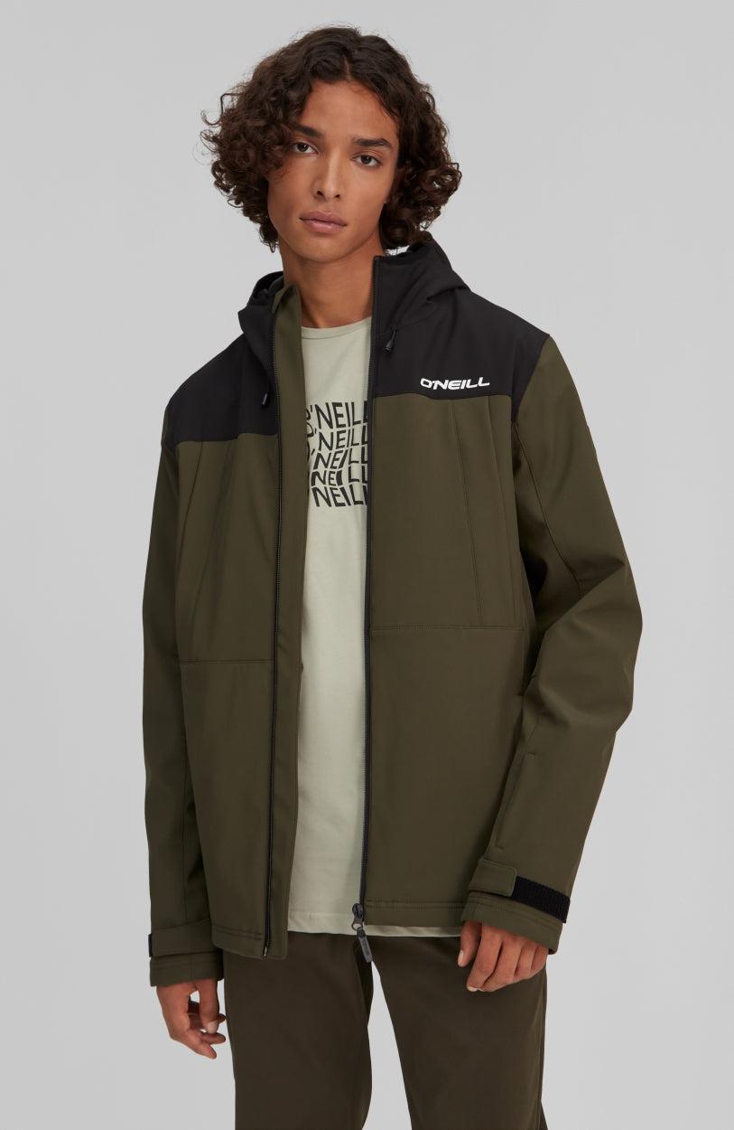 Flint Hybrid Snow Jacket | Forest Night -A