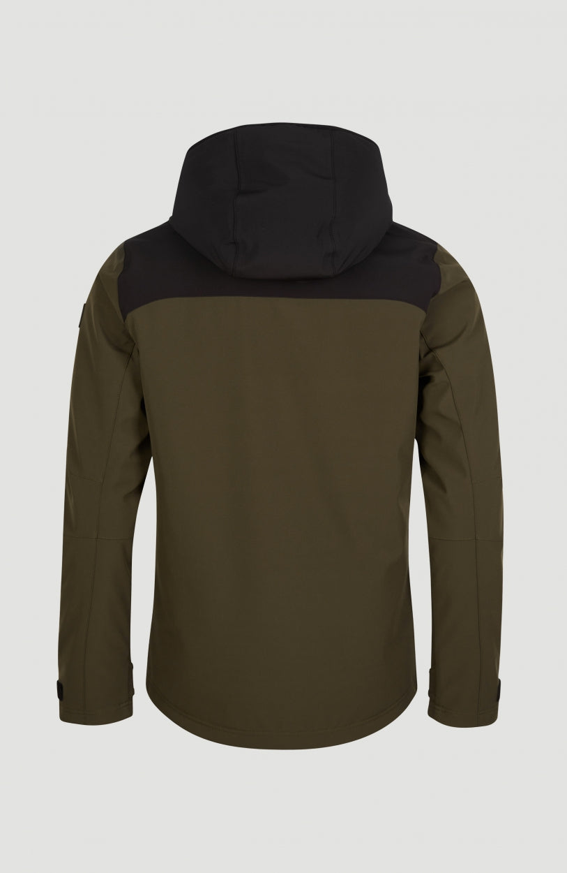 Flint Hybrid Snow Jacket | Forest Night -A