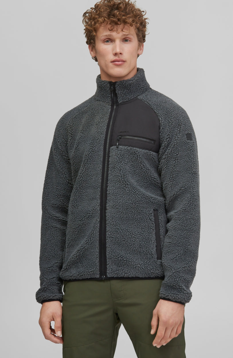 Sherpa Fleece Jacket | New Steel Grey