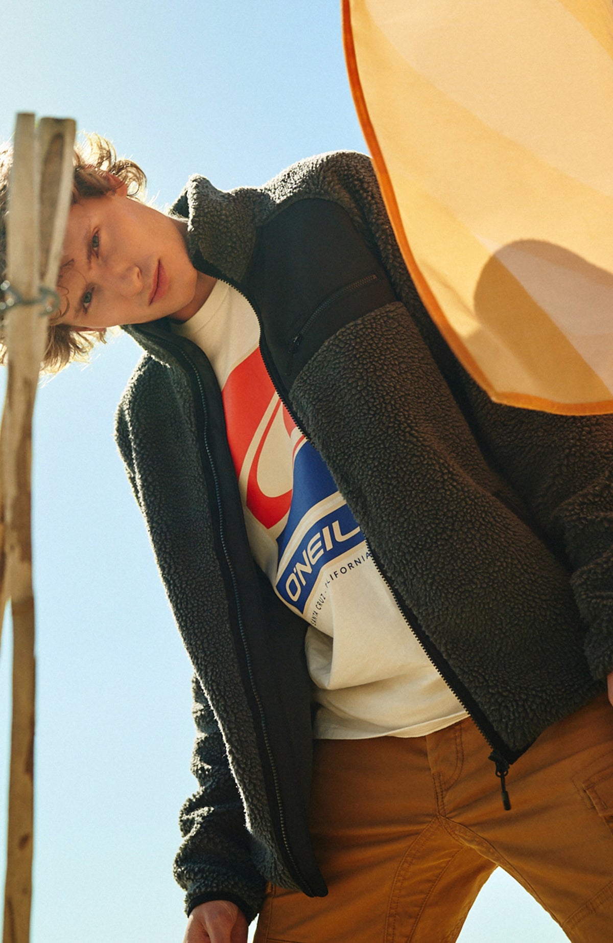 Sherpa Fleece Jacket | New Steel Grey