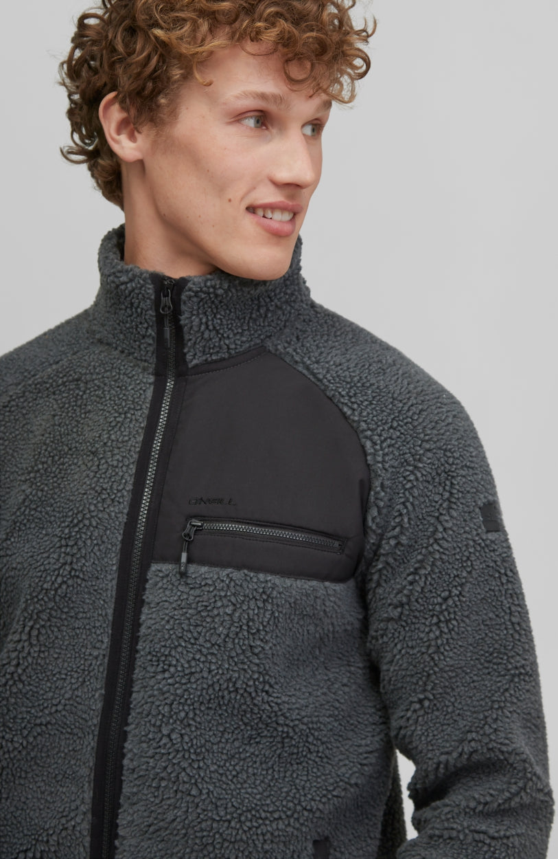 Sherpa Fleece Jacket | New Steel Grey
