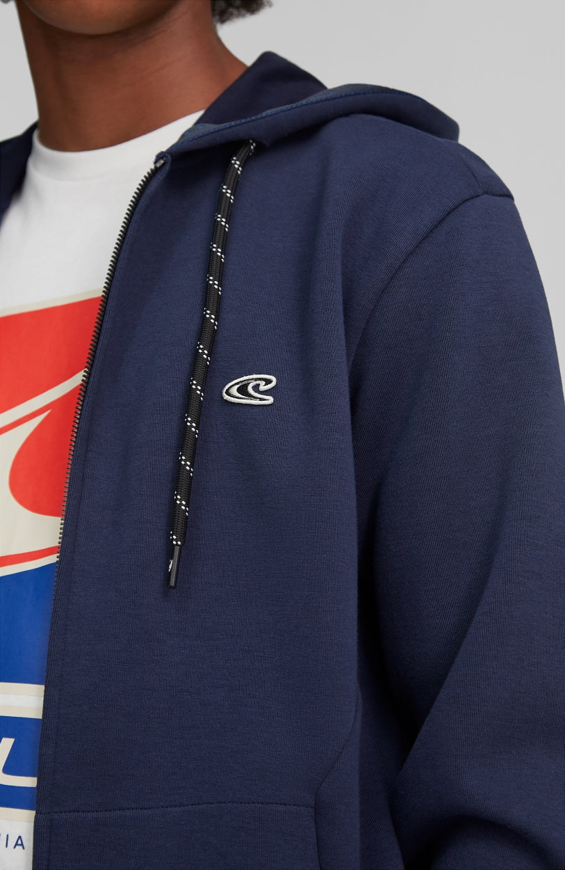 2-Knit Hoodie Jacket | Ink Blue -A